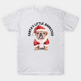 Santa's Little Barkster, Christmas, cute dog T-Shirt